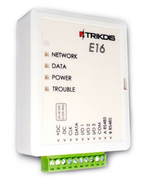 IP alapú ethernetes kommunikátor, TRIKDIS E16